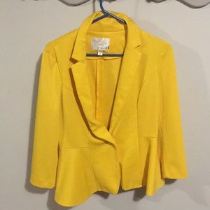 Bright Yellow Blazer